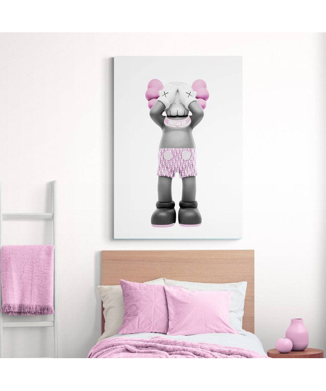 Fashion Frenzy - Dior x Kaws Art Canvas Print Poster Wall Poster