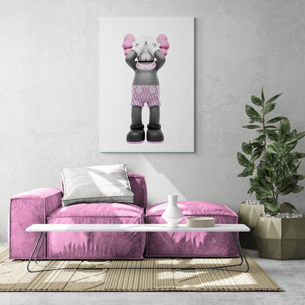 Fashion Frenzy - Dior x Kaws Art Canvas Print Poster Wall Poster