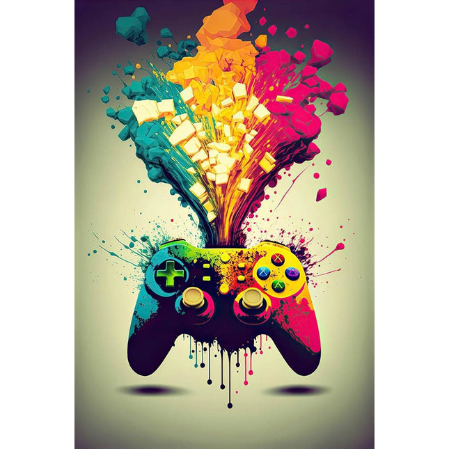 Copy of Embrace the Adventure - Game of Life Xbox Joystick Canvas Poster Wall Poster