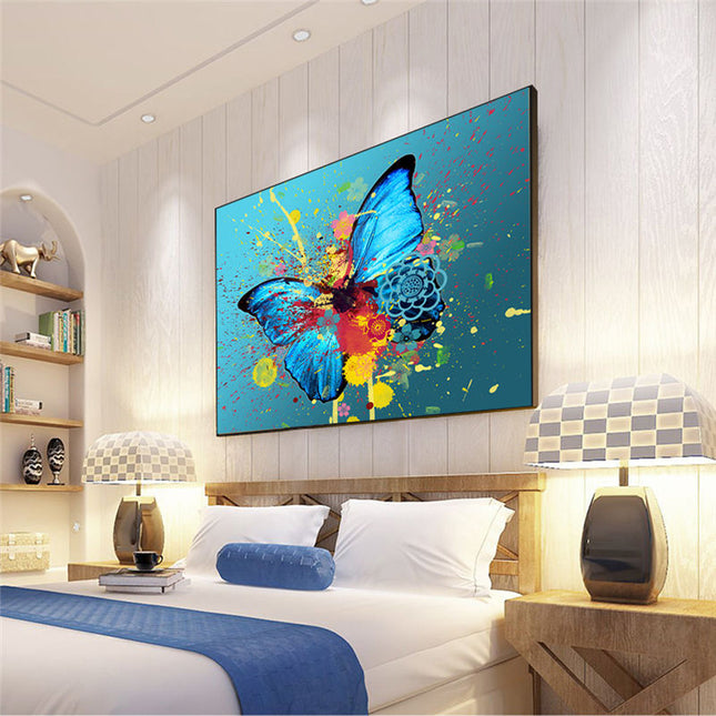 Whimsical Wings: Abstract Watercolor Butterfly - Gallerie Canvas