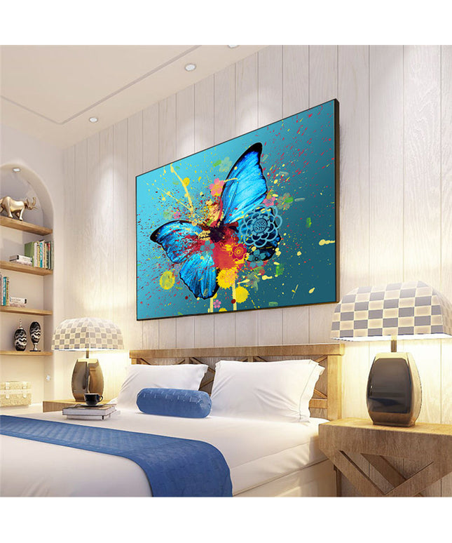 Whimsical Wings: Abstract Watercolor Butterfly - Gallerie Canvas