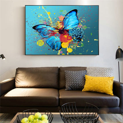 Whimsical Wings: Abstract Watercolor Butterfly - Gallerie Canvas