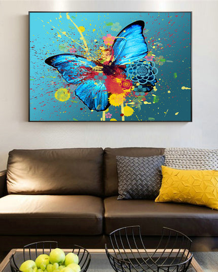 Whimsical Wings: Abstract Watercolor Butterfly - Gallerie Canvas