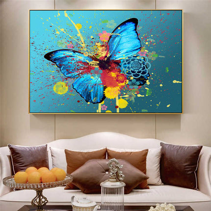 Whimsical Wings: Abstract Watercolor Butterfly - Gallerie Canvas