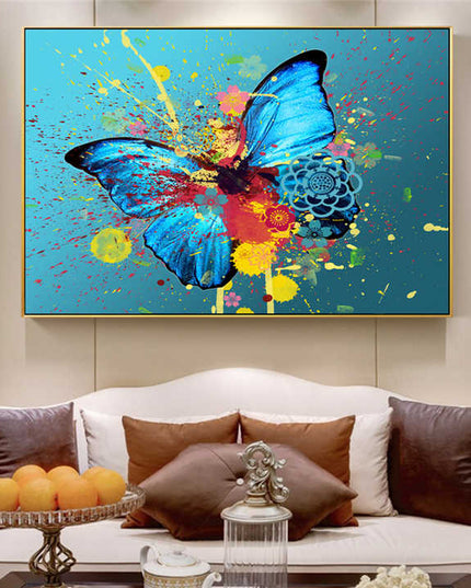 Whimsical Wings: Abstract Watercolor Butterfly - Gallerie Canvas