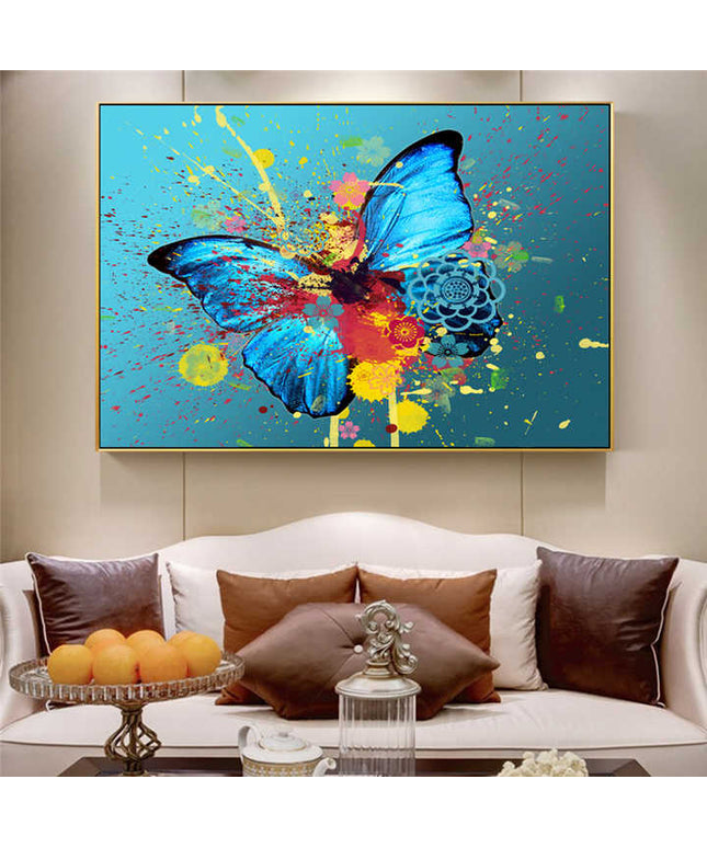 Whimsical Wings: Abstract Watercolor Butterfly - Gallerie Canvas