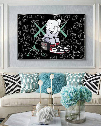 Iconic Collaboration: Kaws XX x Nike Jordan OG Canvas Poster Wall Poster