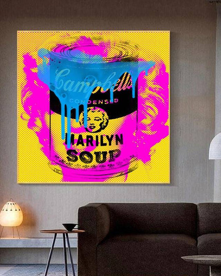 Iconic Delight: Campbell's Marilyn Soup by Stephen Chambers Print Wall Poster