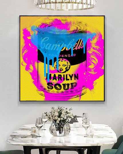Iconic Delight: Campbell's Marilyn Soup by Stephen Chambers Print Wall Poster