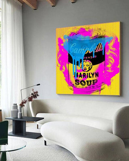 Iconic Delight: Campbell's Marilyn Soup by Stephen Chambers Print Wall Poster