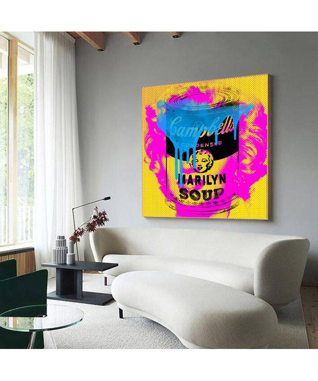 Iconic Delight: Campbell's Marilyn Soup by Stephen Chambers Print Wall Poster
