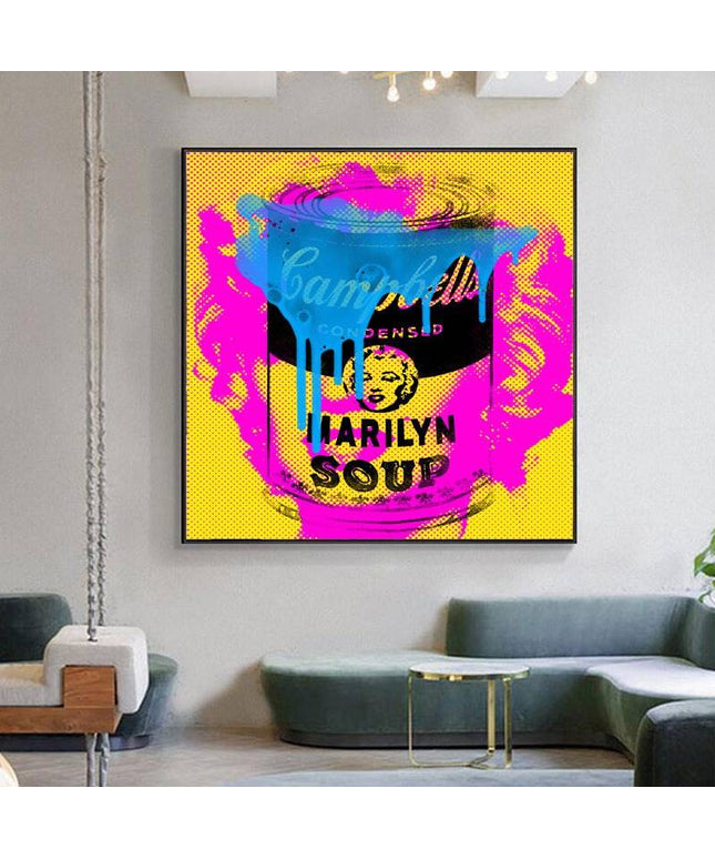 Iconic Delight: Campbell's Marilyn Soup by Stephen Chambers Print Wall Poster