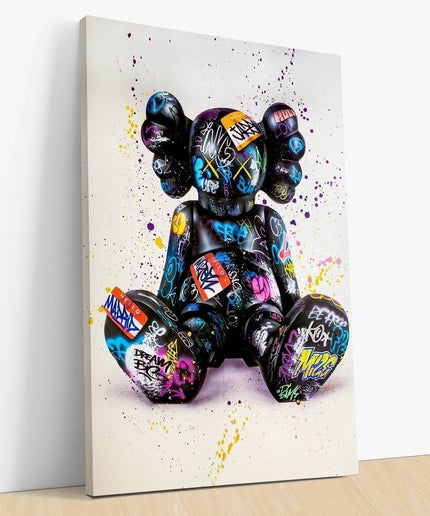 Impact on Culture - Kaws XX Graffiti Canvas Print Wall Poster