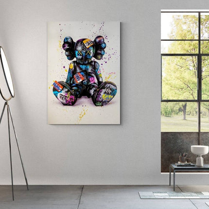 Impact on Culture - Kaws XX Graffiti Canvas Print Wall Poster