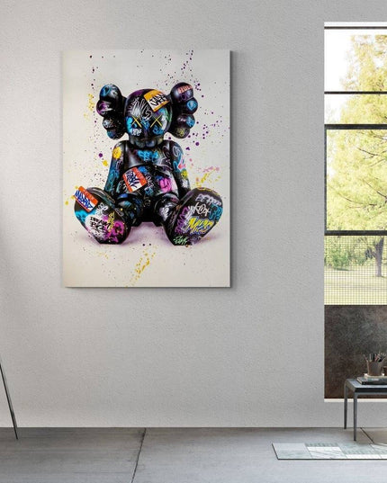Impact on Culture - Kaws XX Graffiti Canvas Print Wall Poster