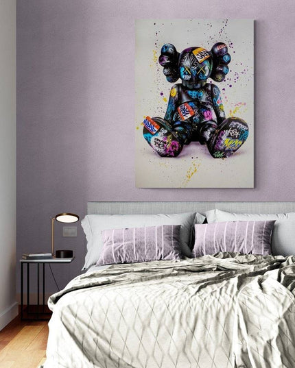 Impact on Culture - Kaws XX Graffiti Canvas Print Wall Poster