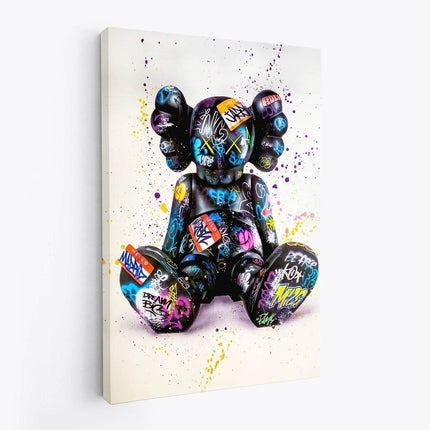 Impact on Culture - Kaws XX Graffiti Canvas Print Wall Poster