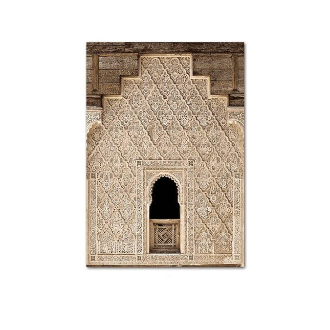 Islamic Elegance Architecture Canvas Wall Art: Elegant Home Decor
