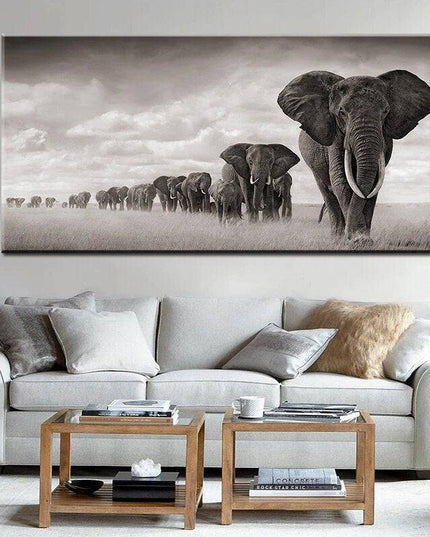 Unleashing Potential - Graffiti Art in Elephant Village Wall Poster
