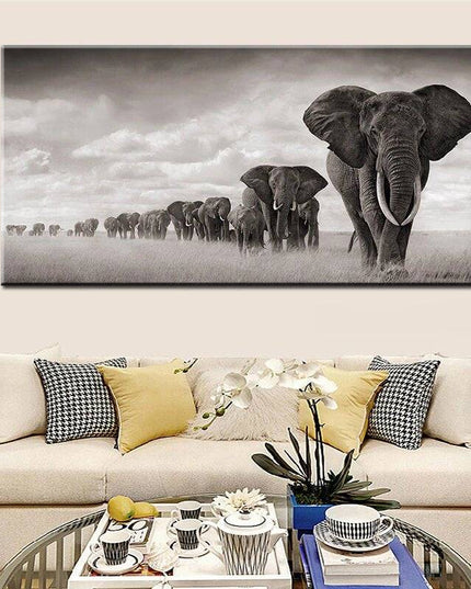 Unleashing Potential - Graffiti Art in Elephant Village Wall Poster