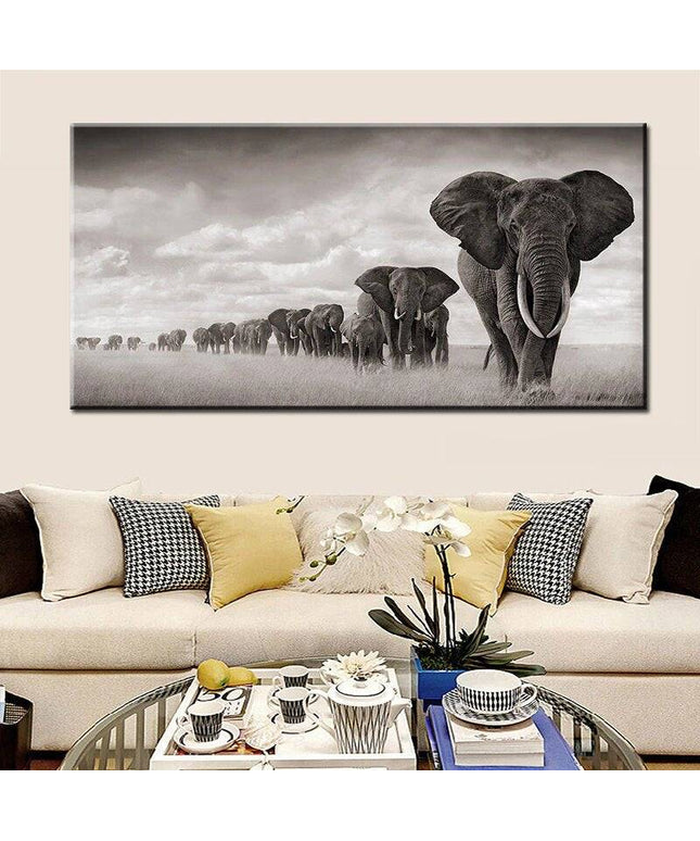 Unleashing Potential - Graffiti Art in Elephant Village Wall Poster