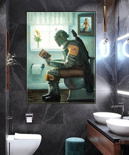 Mandalorian Chilling Wall Poster