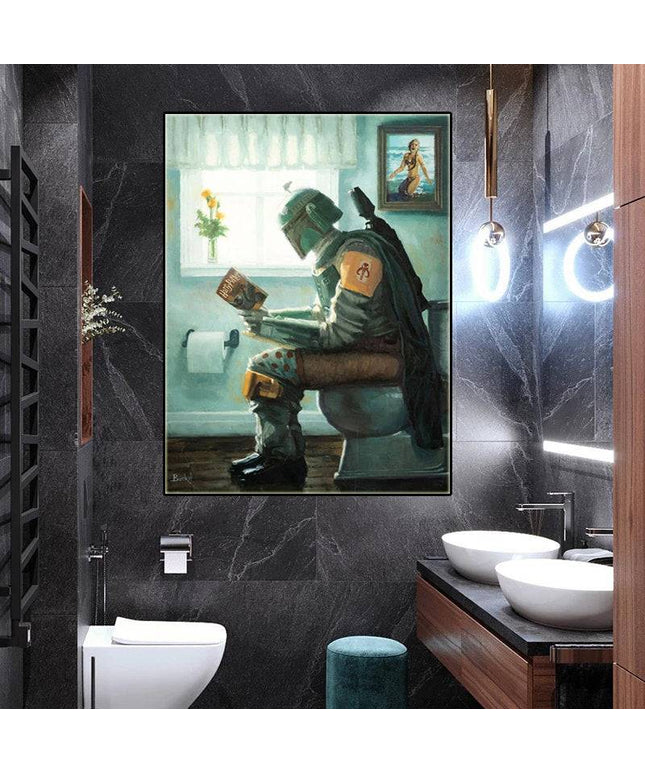 Mandalorian Chilling Wall Poster