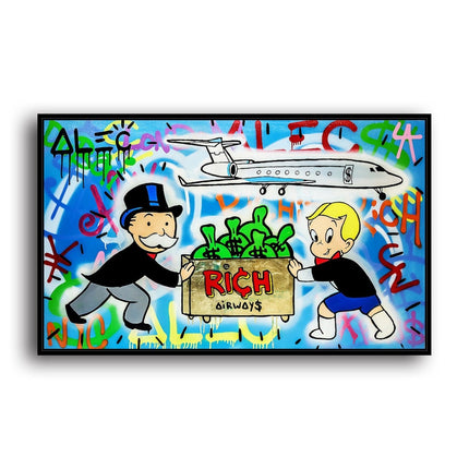 Money Flight: Rich Airways Alec Monopoly Wall Poster