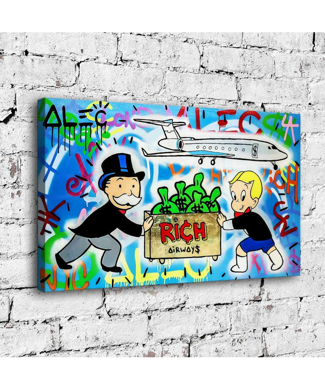 Money Flight: Rich Airways Alec Monopoly Wall Poster