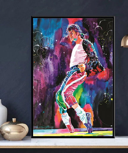 Moonwalker Rhythm: Michael Jackson Dancing Wall Poster