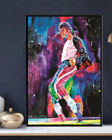 Moonwalker Rhythm: Michael Jackson Dancing Wall Poster