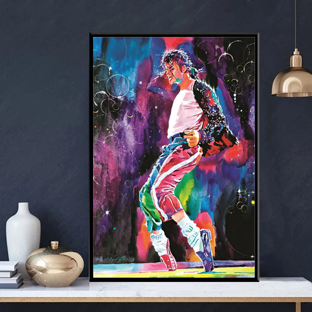 Moonwalker Rhythm: Michael Jackson Dancing Wall Poster
