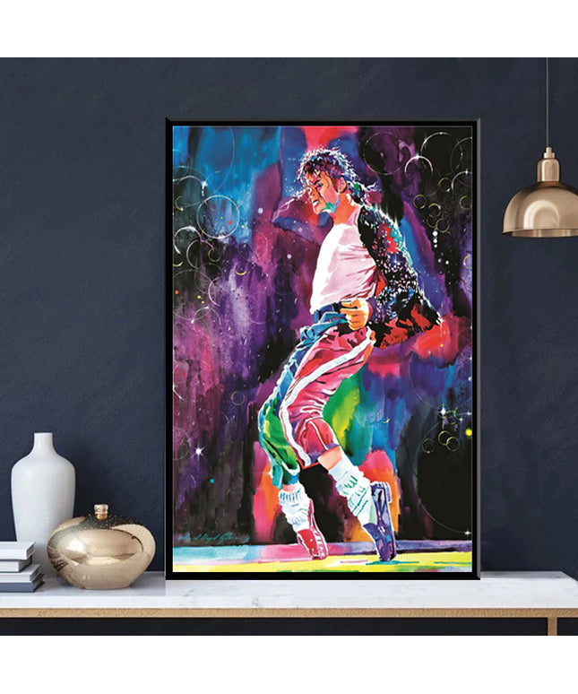Moonwalker Rhythm: Michael Jackson Dancing Wall Poster