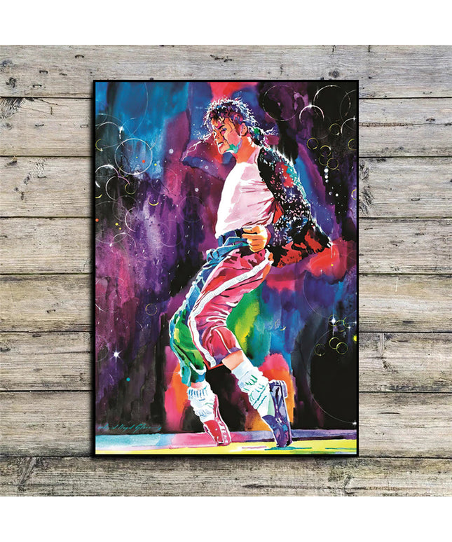 Moonwalker Rhythm: Michael Jackson Dancing Wall Poster