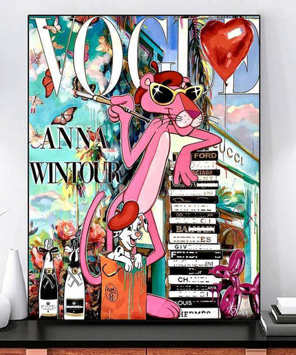 Pink Panther Pose Wall Poster