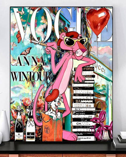 Pink Panther Pose Wall Poster