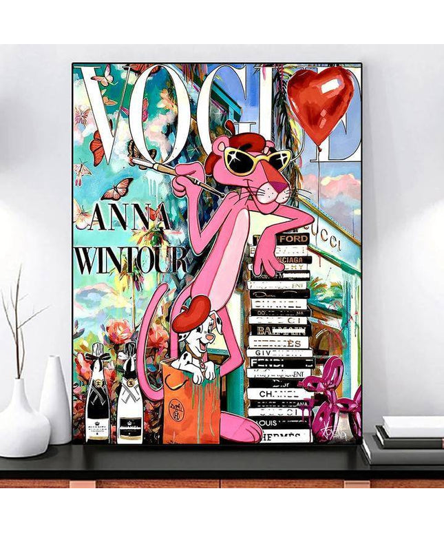Pink Panther Pose Wall Poster