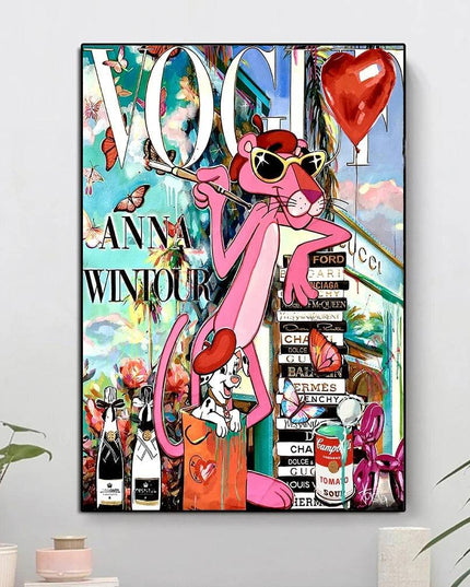 Pink Panther Pose Wall Poster