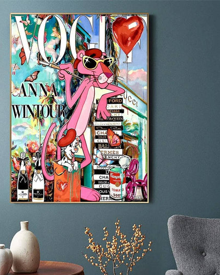 Pink Panther Pose Wall Poster