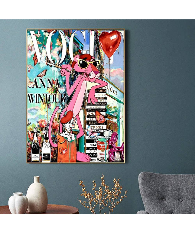Pink Panther Pose Wall Poster