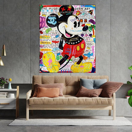 Copy of PopArt Mona Lisa Graffiti Poster - Bold Artistic Wall Decor Wall Poster