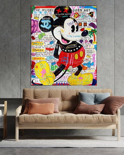 Copy of PopArt Mona Lisa Graffiti Poster - Bold Artistic Wall Decor Wall Poster