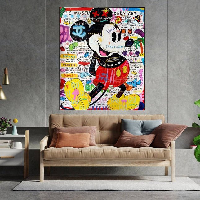 Copy of PopArt Mona Lisa Graffiti Poster - Bold Artistic Wall Decor Wall Poster