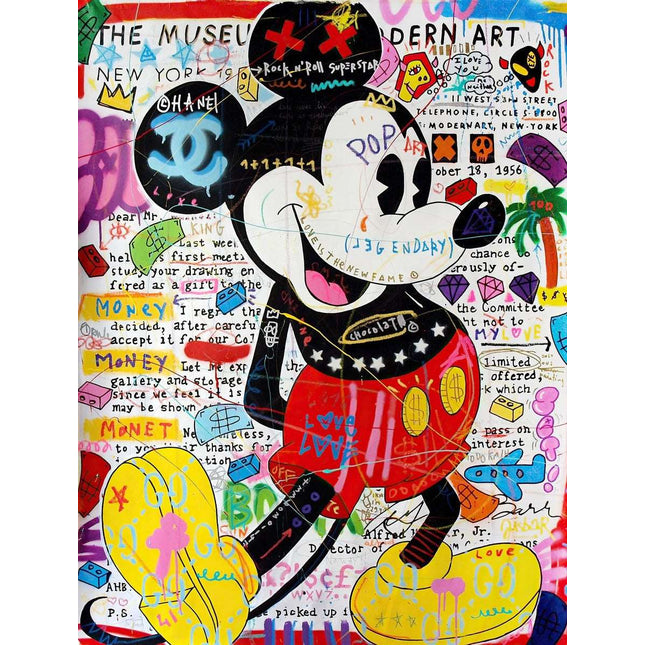 Copy of PopArt Mona Lisa Graffiti Poster - Bold Artistic Wall Decor Wall Poster