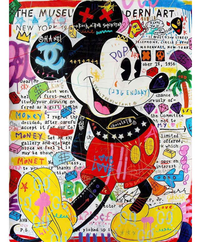 Copy of PopArt Mona Lisa Graffiti Poster - Bold Artistic Wall Decor Wall Poster