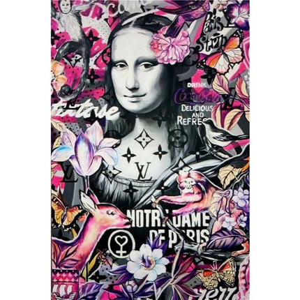 PopArt Mona Lisa Graffiti Poster - Bold Artistic Wall Decor