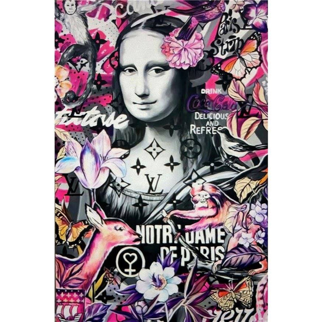 PopArt Mona Lisa Graffiti Poster - Bold Artistic Wall Decor