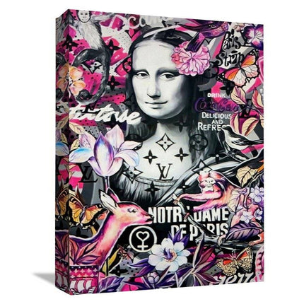 PopArt Mona Lisa Graffiti Poster - Bold Artistic Wall Decor