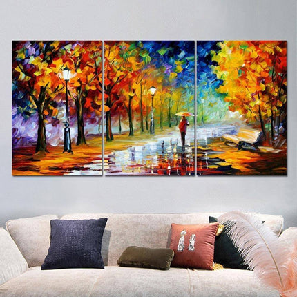 Raining Dreams Abstract Canvas Print - Captivating Art