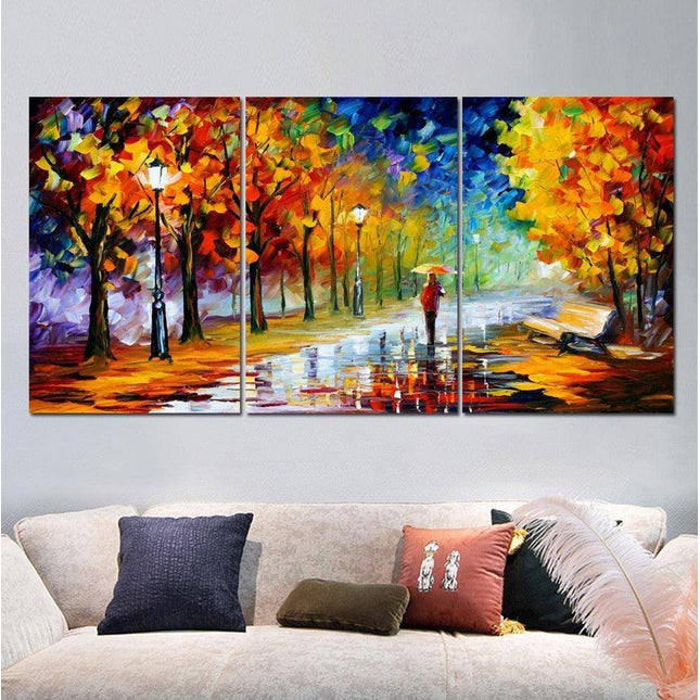 Raining Dreams Abstract Canvas Print - Captivating Art